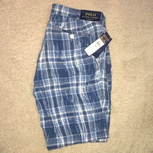NWT Men’s Ralph Lauren Polo linen madra shorts 30